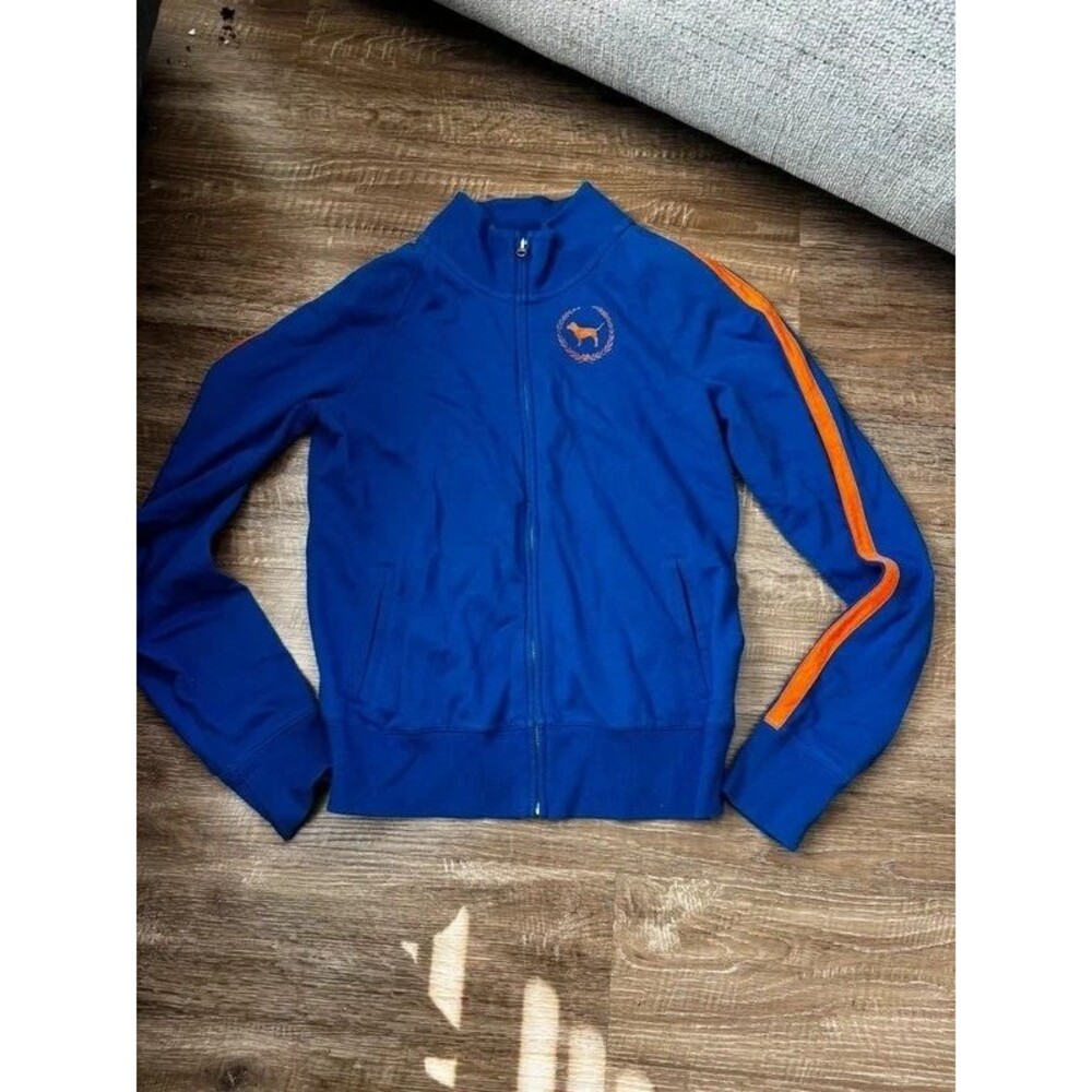 Victoria’s secrete pink Orange and blue Florida Gators logo zip hoodie L Y2K